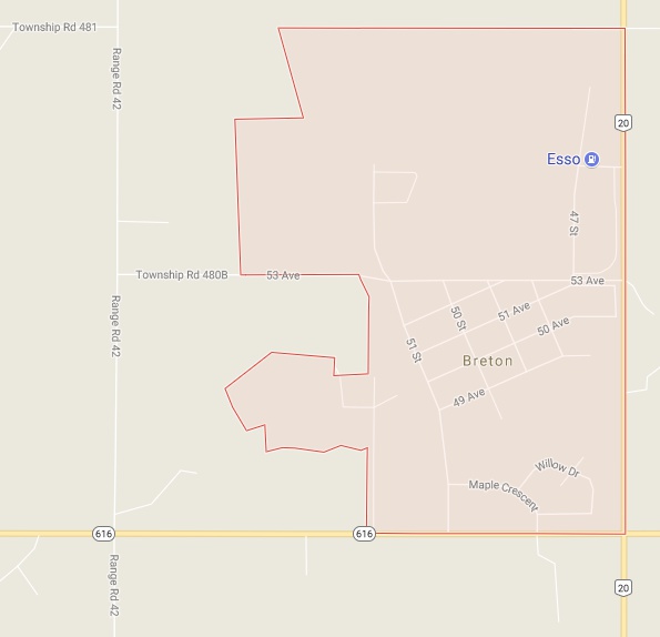 Tourism in Breton, Alberta, Canada Breton Maps Golf Course